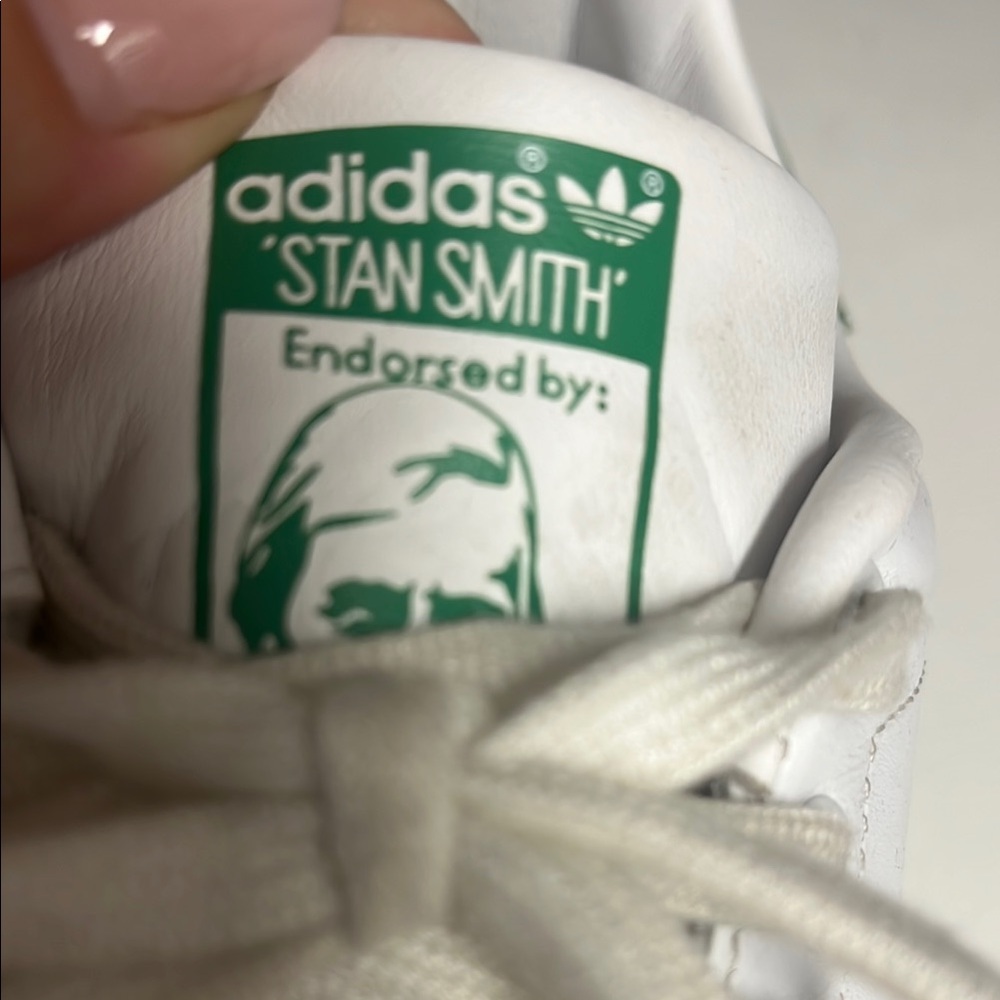 Adidas Stan Smith White with Green Accents - Picture 2 of 2